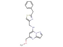 N-[(2-benzyl-1,3-thiazol-4-yl)methyl]-5-(methoxymethyl)pyrazolo[1,5-a]pyrimidin-7-amine
