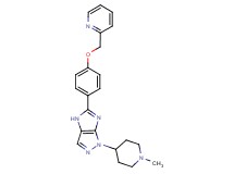 1-(1-methyl-4-piperidinyl)-5-[4-(2-pyridinylmethoxy)phenyl]-1,4-dihydroimidazo[4,5-c]pyrazole