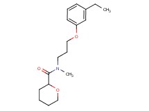 N-[3-(3-ethylphenoxy)propyl]-N-methyltetrahydro-2H-pyran-2-carboxamide