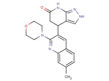 4-(7-methyl-2-morpholin-4-ylquinolin-3-yl)-2,4,5,7-tetrahydro-6H-pyrazolo[3,4-b]pyridin-6-one