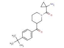 {1-[(1-aminocyclopropyl)carbonyl]piperidin-3-yl}(4-tert-butylphenyl)methanone