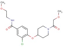 3-chloro-4-{[1-(methoxyacetyl)piperidin-4-yl]oxy}-N-(2-methoxyethyl)benzamide
