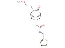 2-[(1S*,5R*)-6-(2-methoxyethyl)-7-oxo-3,6-diazabicyclo[3.2.2]non-3-yl]-N-(2-thienylmethyl)acetamide