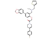 (5-(1,3-benzodioxol-5-yl)-2-{2-[4-(4-fluorophenyl)-3,6-dihydro-1(2H)-pyridinyl]-2-oxoethoxy}benzyl)methyl(2-thienylmethyl)amine