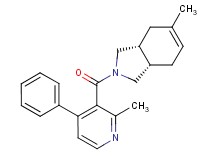 (3aR*,7aS*)-5-methyl-2-[(2-methyl-4-phenyl-3-pyridinyl)carbonyl]-2,3,3a,4,7,7a-hexahydro-1H-isoindole