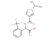{[(1-isopropyl-1H-pyrazol-4-yl)carbonyl]amino}[2-(trifluoromethyl)phenyl]acetic acid