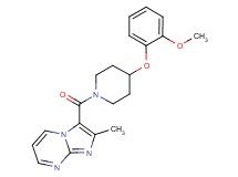 3-{[4-(2-methoxyphenoxy)-1-piperidinyl]carbonyl}-2-methylimidazo[1,2-a]pyrimidine