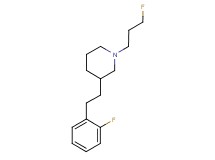 3-[2-(2-fluorophenyl)ethyl]-1-(3-fluoropropyl)piperidine