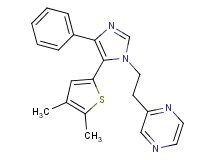 2-{2-[5-(4,5-dimethyl-2-thienyl)-4-phenyl-1H-imidazol-1-yl]ethyl}pyrazine