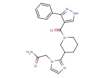 2-(2-{1-[(3-phenyl-1H-pyrazol-4-yl)carbonyl]piperidin-3-yl}-1H-imidazol-1-yl)acetamide