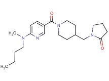 1-{[1-({6-[butyl(methyl)amino]-3-pyridinyl}carbonyl)-4-piperidinyl]methyl}-2-pyrrolidinone