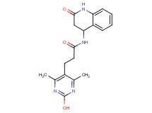 3-(2-hydroxy-4,6-dimethylpyrimidin-5-yl)-N-(2-oxo-1,2,3,4-tetrahydroquinolin-4-yl)propanamide