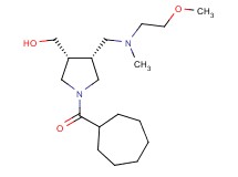 ((3R*,4R*)-1-(cycloheptylcarbonyl)-4-{[(2-methoxyethyl)(methyl)amino]methyl}-3-pyrrolidinyl)methanol