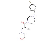 1-(4-fluorobenzyl)-4-[2-methyl-3-(4-morpholinyl)propanoyl]-1,4-diazepane