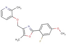 3-{[2-(2-fluoro-4-methoxyphenyl)-5-methyl-1,3-oxazol-4-yl]methoxy}-2-methylpyridine