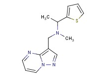 N-methyl-N-(pyrazolo[1,5-a]pyrimidin-3-ylmethyl)-1-(2-thienyl)ethanamine