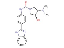 (3S*,4S*)-N-[4-(1H-benzimidazol-2-yl)phenyl]-3-(dimethylamino)-4-hydroxypyrrolidine-1-carboxamide
