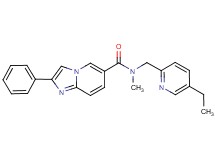 N-[(5-ethylpyridin-2-yl)methyl]-N-methyl-2-phenylimidazo[1,2-a]pyridine-6-carboxamide