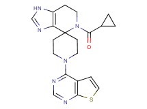 5-(cyclopropylcarbonyl)-1'-thieno[2,3-d]pyrimidin-4-yl-1,5,6,7-tetrahydrospiro[imidazo[4,5-c]pyridine-4,4'-piperidine]