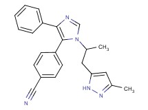 4-{1-[1-methyl-2-(3-methyl-1H-pyrazol-5-yl)ethyl]-4-phenyl-1H-imidazol-5-yl}benzonitrile