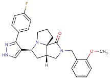 (3aS*,5S*,9aS*)-5-[3-(4-fluorophenyl)-1H-pyrazol-4-yl]-2-(2-methoxybenzyl)hexahydro-7H-pyrrolo[3,4-g]pyrrolizin-1(2H)-one