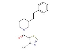 1-[(4-methyl-1,3-thiazol-5-yl)carbonyl]-3-(2-phenylethyl)piperidine