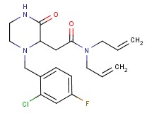 N,N-diallyl-2-[1-(2-chloro-4-fluorobenzyl)-3-oxo-2-piperazinyl]acetamide