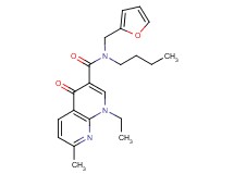 N-butyl-1-ethyl-N-(2-furylmethyl)-7-methyl-4-oxo-1,4-dihydro-1,8-naphthyridine-3-carboxamide