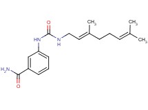 3-[({[(2E)-3,7-dimethylocta-2,6-dien-1-yl]amino}carbonyl)amino]benzamide