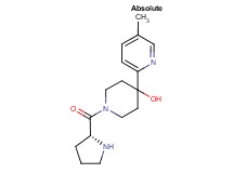 4-(5-methyl-2-pyridinyl)-1-D-prolyl-4-piperidinol dihydrochloride