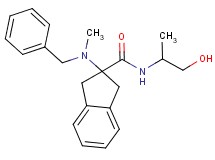 2-[benzyl(methyl)amino]-N-(2-hydroxy-1-methylethyl)-2-indanecarboxamide