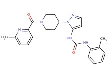 N-(2-methylphenyl)-N'-(1-{1-[(6-methyl-2-pyridinyl)carbonyl]-4-piperidinyl}-1H-pyrazol-5-yl)urea