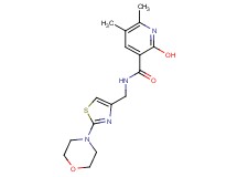 2-hydroxy-5,6-dimethyl-N-{[2-(4-morpholinyl)-1,3-thiazol-4-yl]methyl}nicotinamide