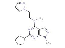 6-cyclopentyl-N,1-dimethyl-N-[2-(1H-pyrazol-1-yl)ethyl]-1H-pyrazolo[3,4-d]pyrimidin-4-amine
