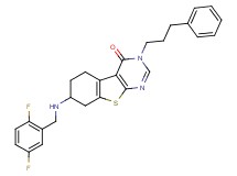 7-[(2,5-difluorobenzyl)amino]-3-(3-phenylpropyl)-5,6,7,8-tetrahydro[1]benzothieno[2,3-d]pyrimidin-4(3H)-one