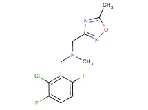 (2-chloro-3,6-difluorobenzyl)methyl[(5-methyl-1,2,4-oxadiazol-3-yl)methyl]amine