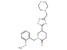 1-(2-methoxybenzyl)-5-[3-(4-morpholinylmethyl)-1,2,4-oxadiazol-5-yl]-2-piperidinone