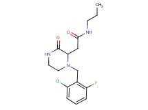 2-[1-(2-chloro-6-fluorobenzyl)-3-oxo-2-piperazinyl]-N-propylacetamide
