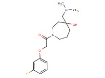 4-[(dimethylamino)methyl]-1-[(3-fluorophenoxy)acetyl]-4-azepanol