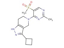 3-cyclobutyl-5-[2-methyl-5-(methylsulfonyl)pyrimidin-4-yl]-4,5,6,7-tetrahydro-1H-pyrazolo[4,3-c]pyridine
