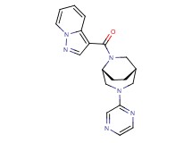3-{[(1S*,5R*)-3-(2-pyrazinyl)-3,6-diazabicyclo[3.2.2]non-6-yl]carbonyl}pyrazolo[1,5-a]pyridine