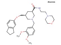 (3R,5S)-5-[(2,3-dihydro-1H-inden-5-yloxy)methyl]-1-(3,4-dimethoxybenzyl)-N-[2-(4-morpholinyl)ethyl]-3-piperidinecarboxamide