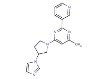 4-[3-(1H-imidazol-1-yl)pyrrolidin-1-yl]-6-methyl-2-pyridin-3-ylpyrimidine