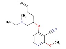 4-[(1-{[ethyl(methyl)amino]methyl}pent-4-en-1-yl)oxy]-2-methoxynicotinonitrile
