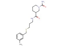 N~3~-{3-[(3-methylbenzyl)thio]propyl}-1,3-piperidinedicarboxamide