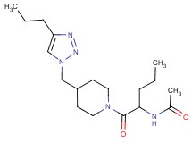 N-[1-({4-[(4-propyl-1H-1,2,3-triazol-1-yl)methyl]piperidin-1-yl}carbonyl)butyl]acetamide