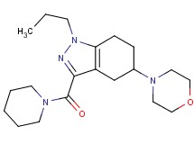 5-(4-morpholinyl)-3-(1-piperidinylcarbonyl)-1-propyl-4,5,6,7-tetrahydro-1H-indazole