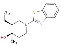 (3S*,4R*)-1-(1,3-benzothiazol-2-yl)-3-ethyl-4-methylpiperidin-4-ol