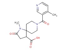 1-methyl-8-[(4-methylpyridin-3-yl)carbonyl]-2-oxo-1,8-diazaspiro[4.5]decane-4-carboxylic acid