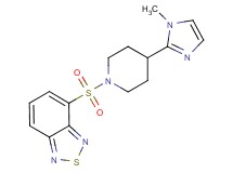4-{[4-(1-methyl-1H-imidazol-2-yl)-1-piperidinyl]sulfonyl}-2,1,3-benzothiadiazole